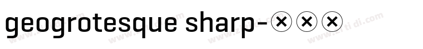 geogrotesque sharp字体转换